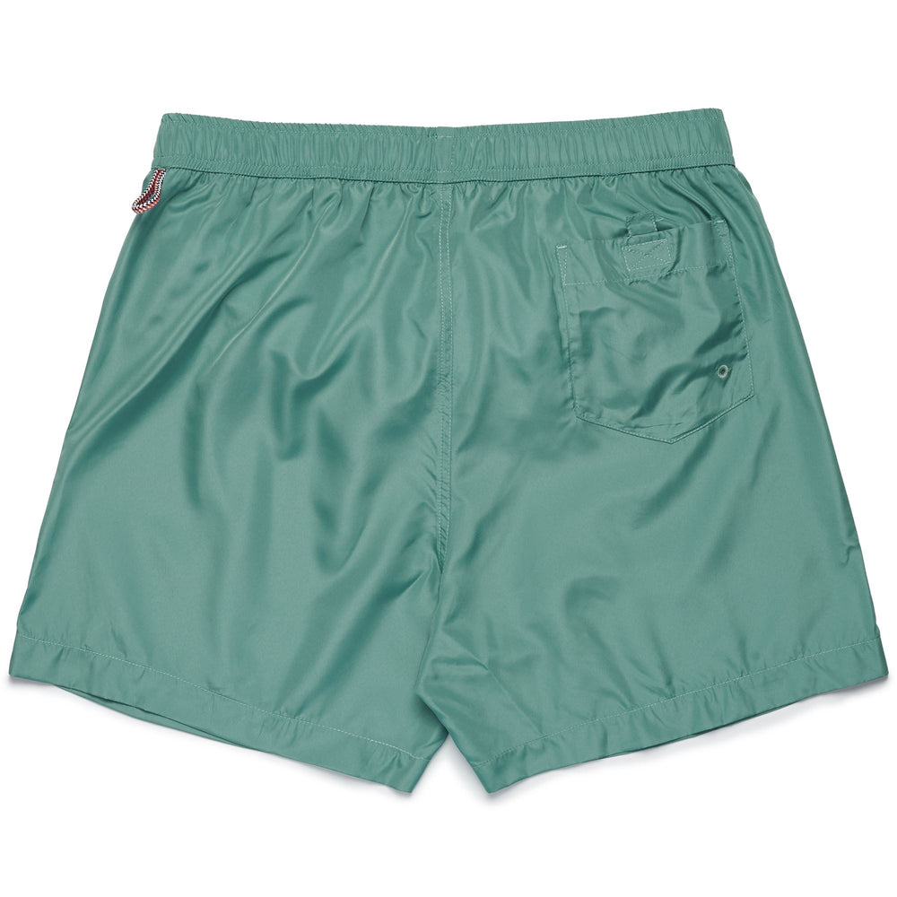 Bathing Suits Man LORENZ Swimming Trunk GREEN MINERAL BLUE Dressed Front (jpg Rgb)	