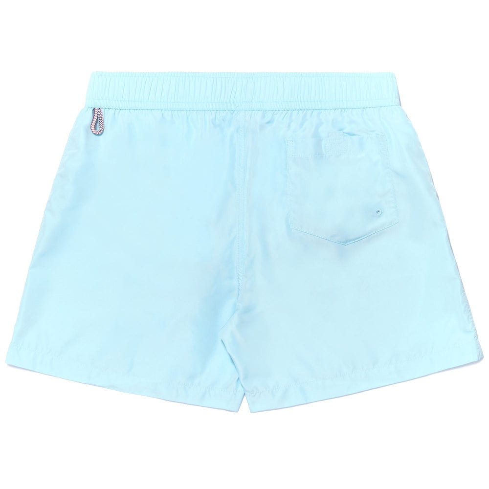 Bathing Suits Man LORENZ Swimming Trunk TURQUOISE CURACAO Dressed Front (jpg Rgb)	