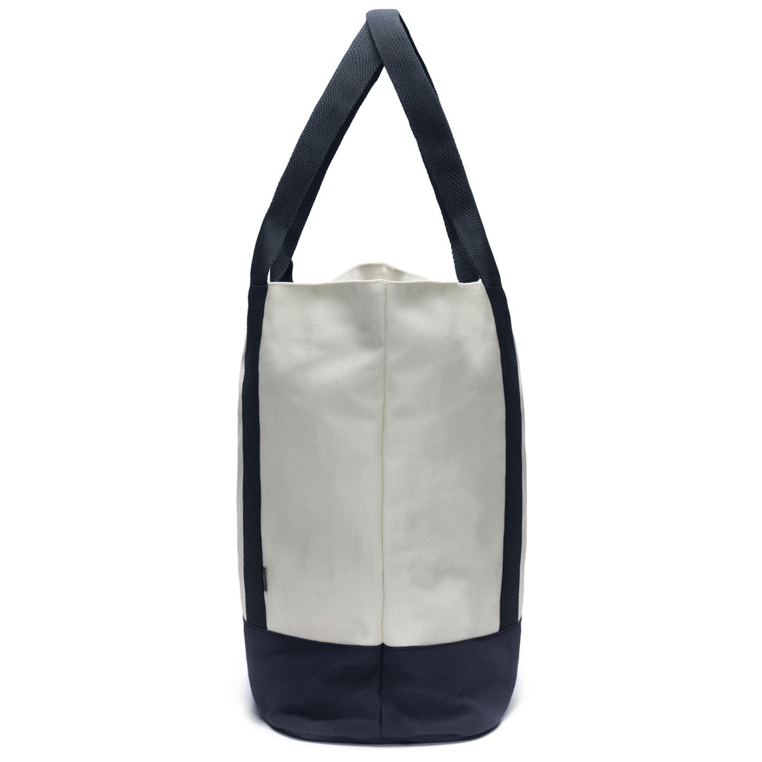 Bags Woman HEATHER Shopping Bag ECRU-BLUE Dressed Front (jpg Rgb)	