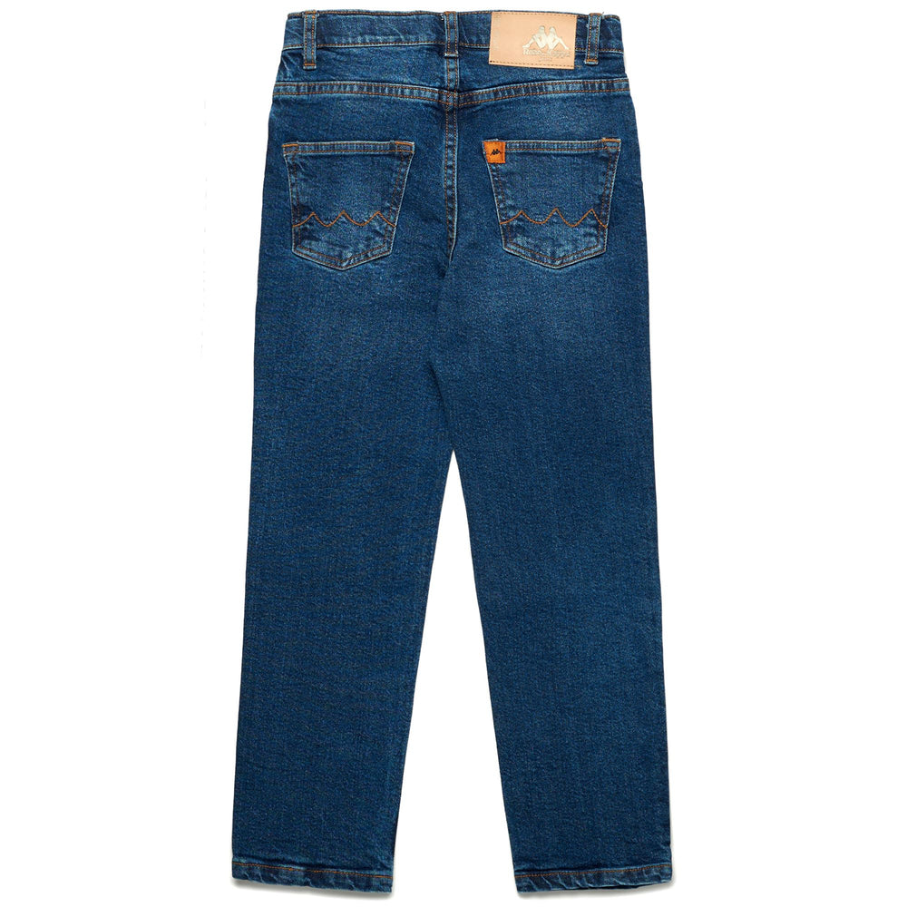 Pants Man DAN 5 Pockets BLUE INDIGO Dressed Front (jpg Rgb)	
