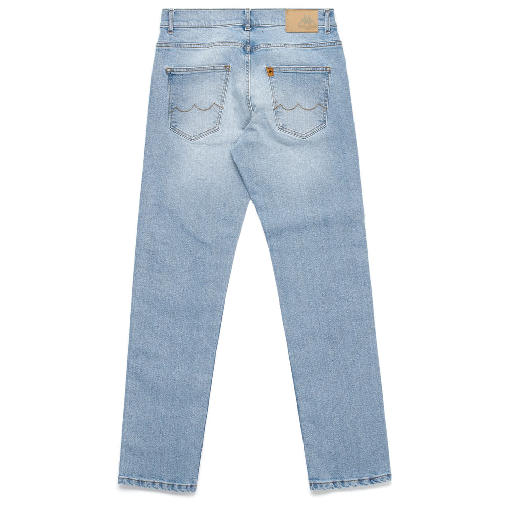 Pants Man DAN 5 Pockets LT BLUE INDIGO Dressed Front (jpg Rgb)	