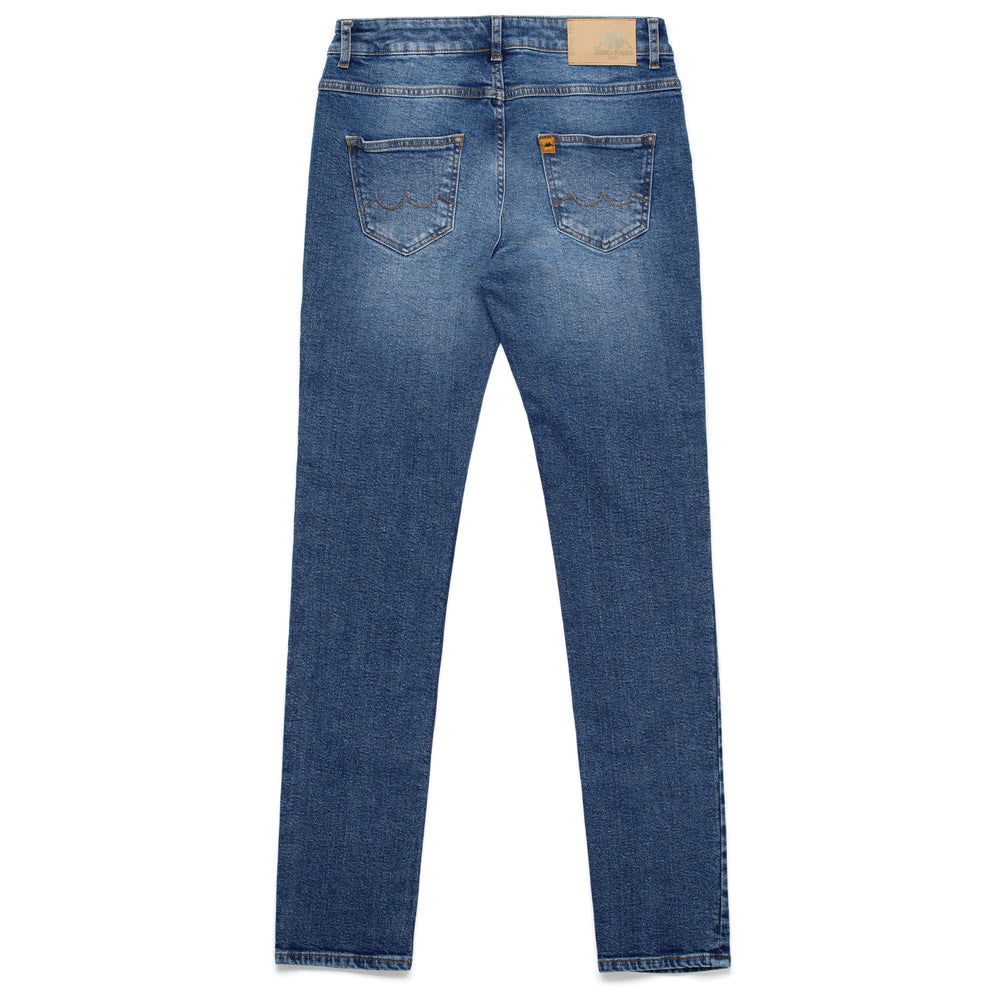 Pants Woman SEGOR 5 Pockets MID BLUE INDIGO Dressed Front (jpg Rgb)	