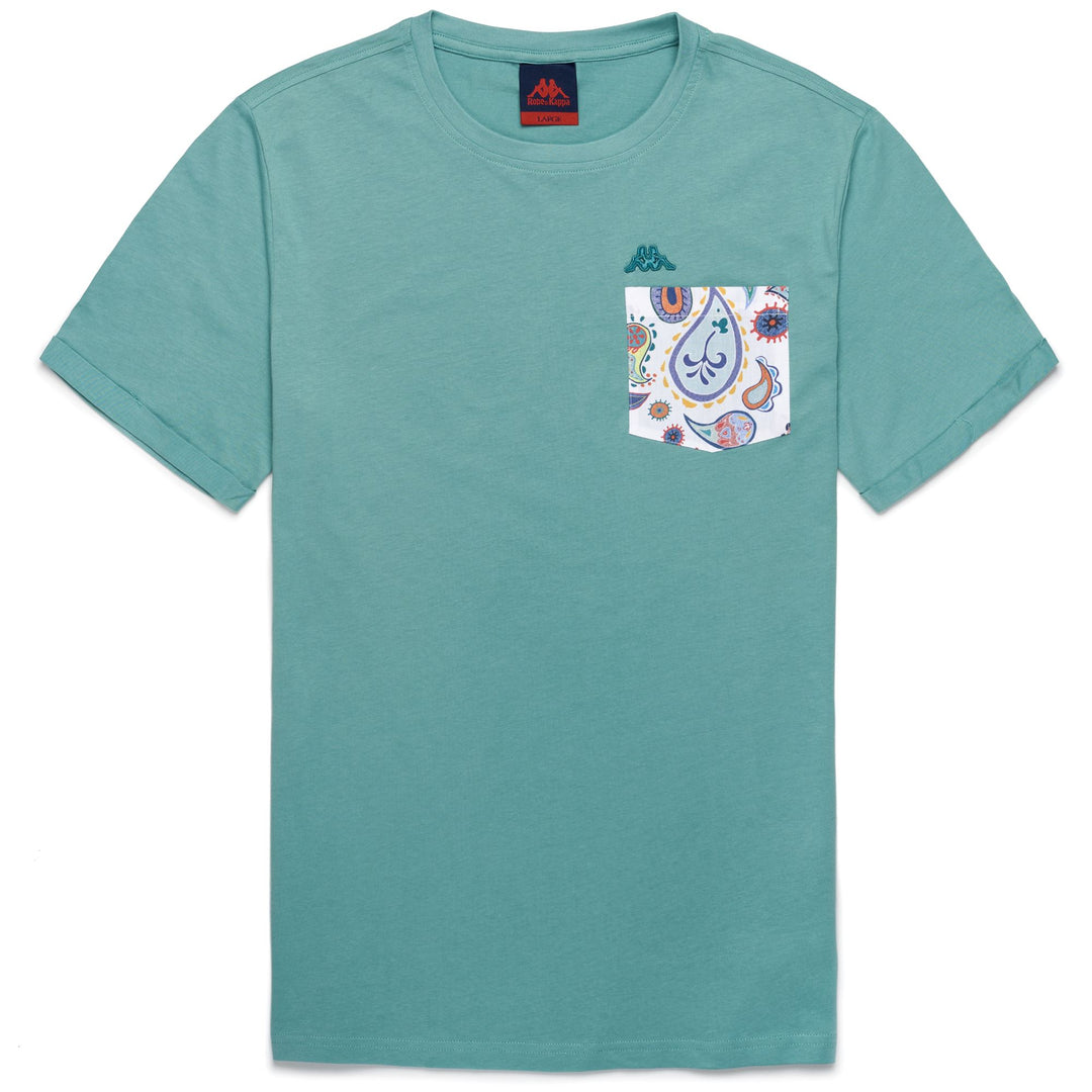 T-ShirtsTop Man HARU T-Shirt GREEN MINERAL BLUE Photo (jpg Rgb)			
