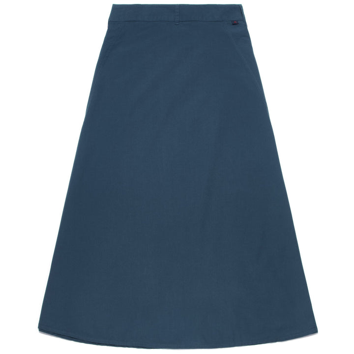 Skirts Woman MUNA Long BLUE MAJOLICA Dressed Front (jpg Rgb)	
