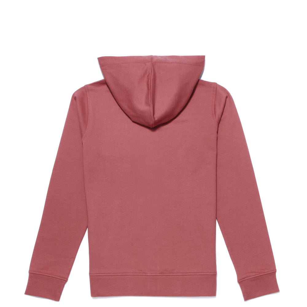 Fleece Woman AMELIA BABY TERRY Jacket RED CRANBERRY Dressed Front (jpg Rgb)	