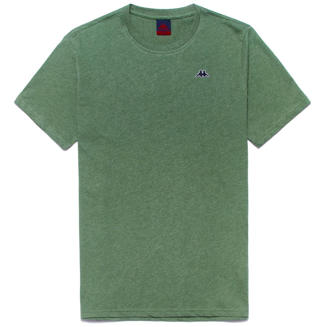 T-ShirtsTop Man LUC MELANGE T-Shirt GREEN OLIVINE - BLUE NAVY Photo (jpg Rgb)			