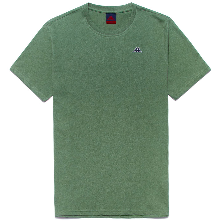 T-ShirtsTop Man LUC MELANGE T-Shirt GREEN OLIVINE - BLUE NAVY Photo (jpg Rgb)			
