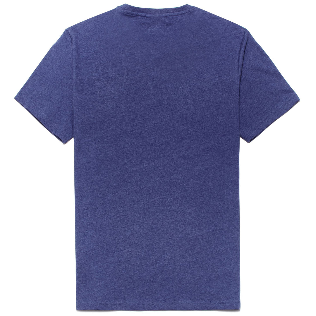 T-ShirtsTop Man LUC MELANGE T-Shirt BLUE MAJOLICA - BLUE NAVY Dressed Front (jpg Rgb)	