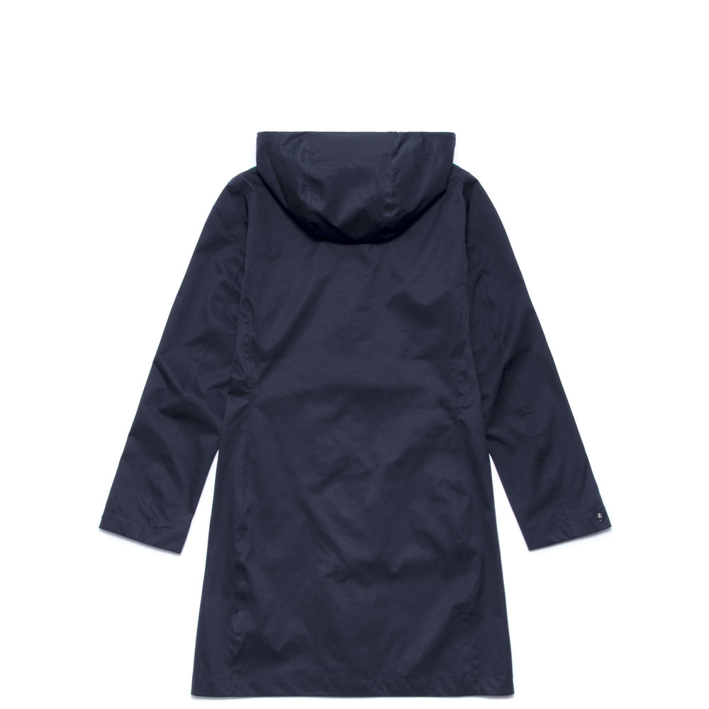Jackets Woman CHANTE 3/4 LENGTH BLUE NAVY Dressed Front (jpg Rgb)	