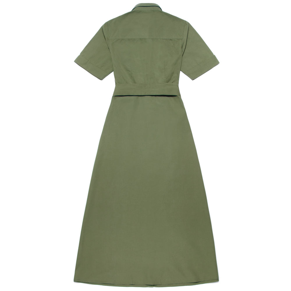 Dresses Woman SHARIT Mid GREEN OLIVINE Dressed Front (jpg Rgb)	