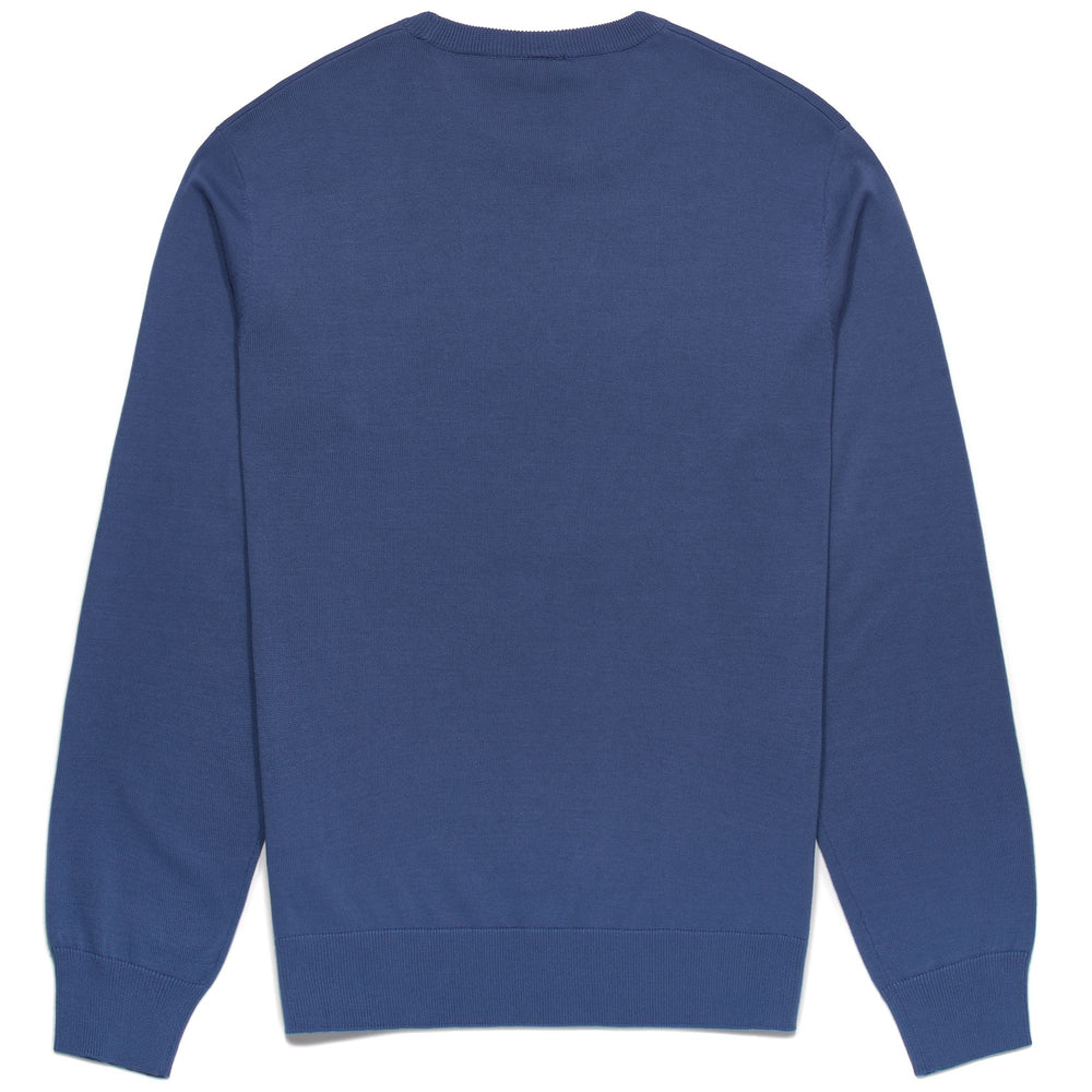 KNITWEAR Man NOLLIVER Pull  Over BLUE FIORD - BLUE NAVY Dressed Front (jpg Rgb)	