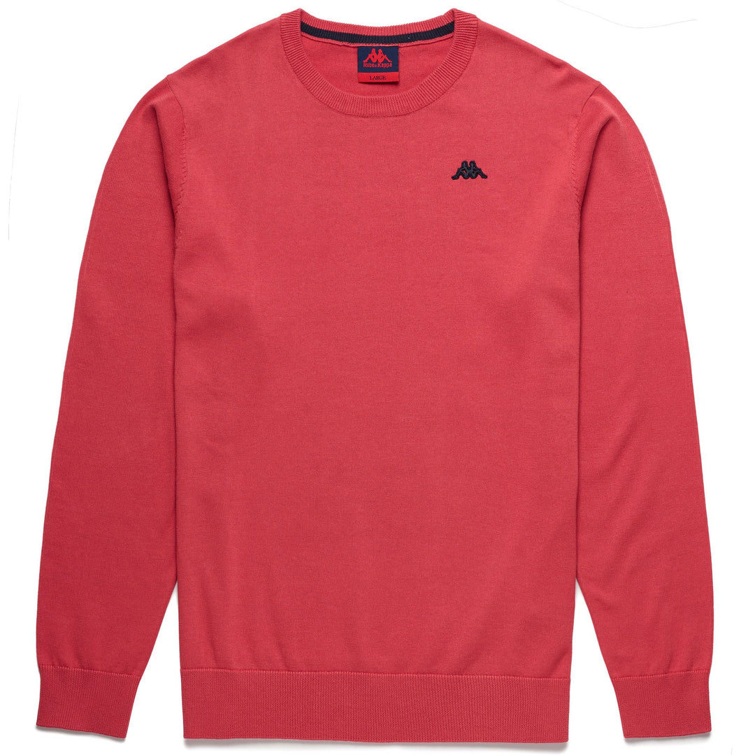 KNITWEAR Man NOLLIVER Pull  Over RED CRANBERRY - BLUE NAVY Photo (jpg Rgb)			