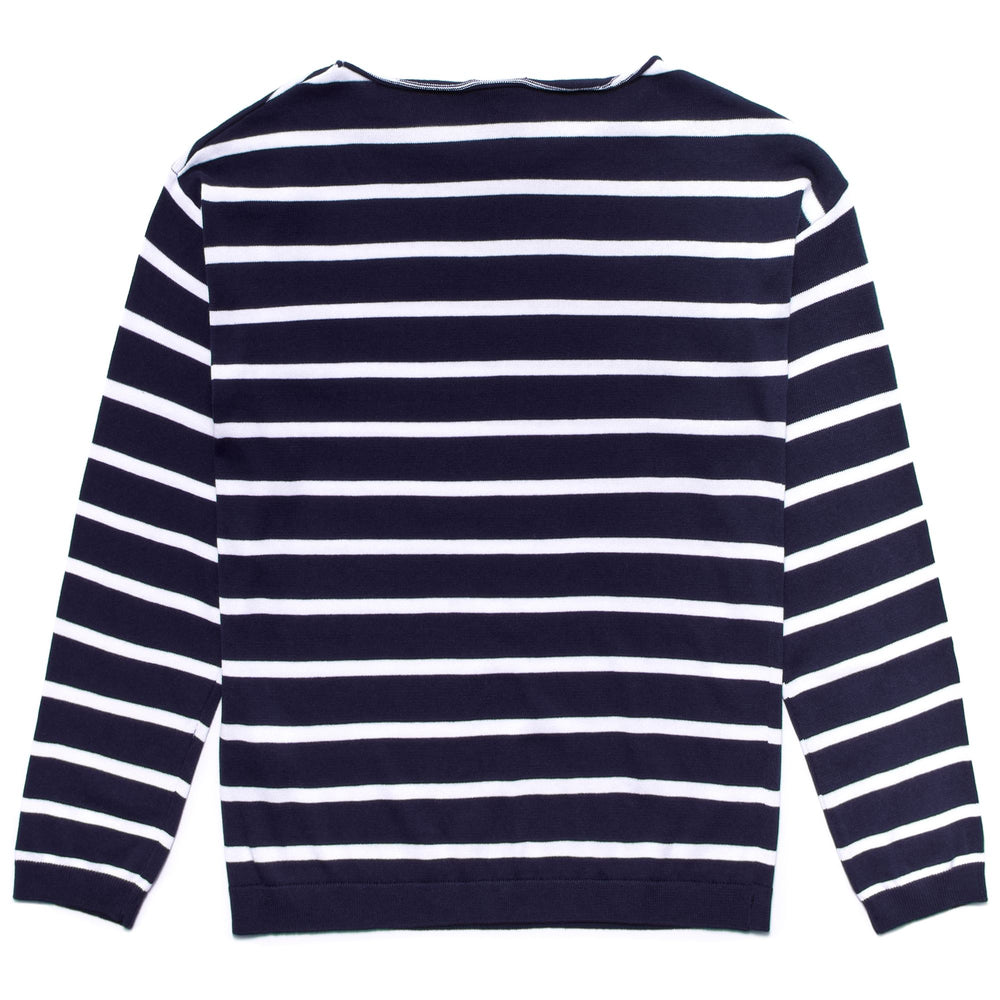 KNITWEAR Woman HAKIRA Pull  Over BLUE NAVY - WHITE Dressed Front (jpg Rgb)	