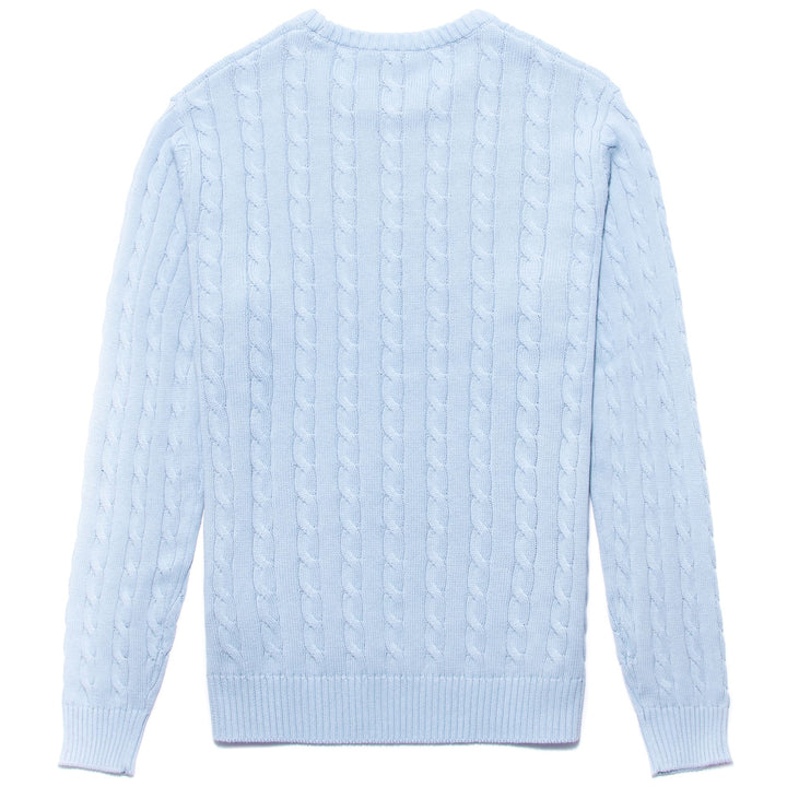 KNITWEAR Man CABLES Pull  Over BLUE LT Dressed Front (jpg Rgb)	