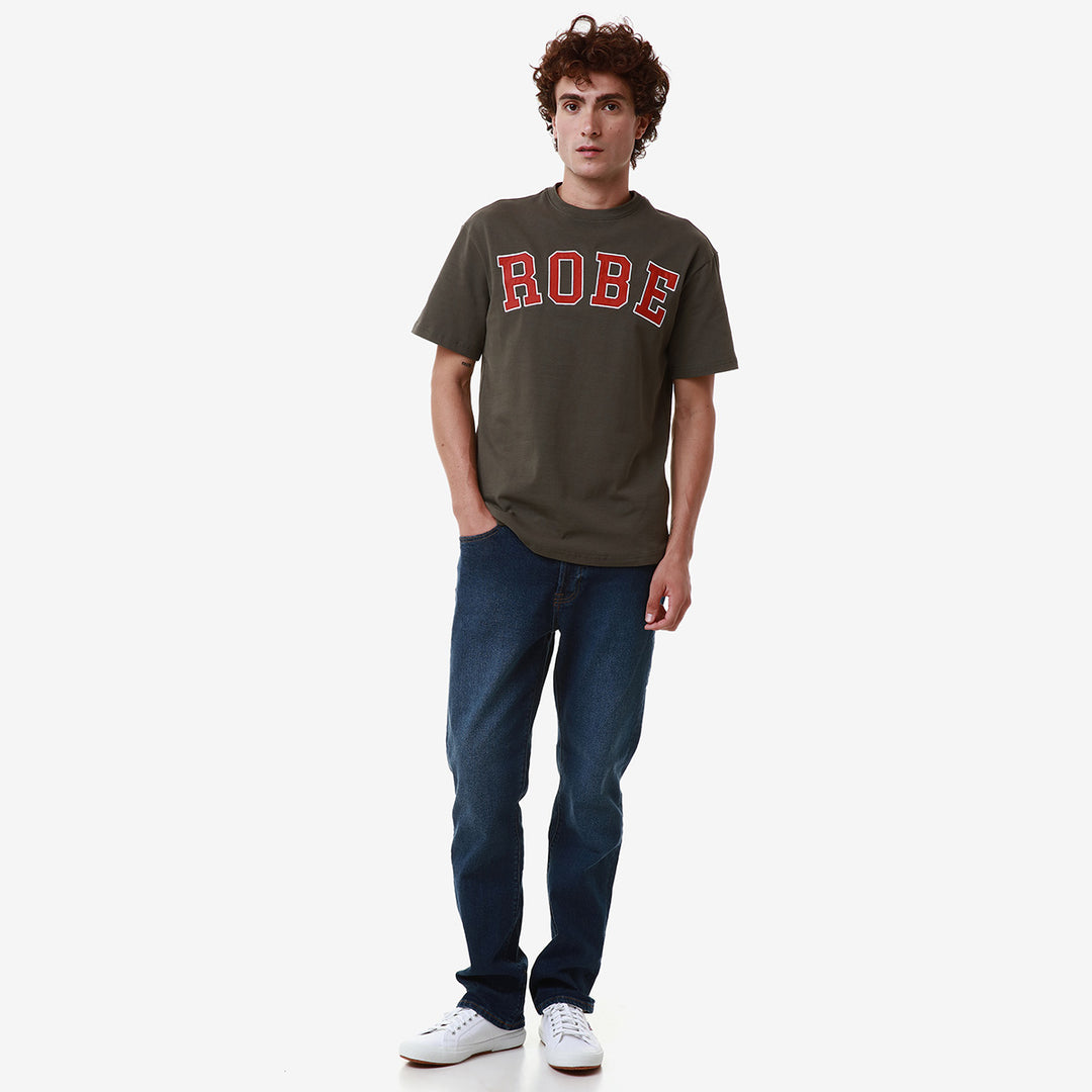 ROBE GIOVANI  BUEL - T-ShirtsTop - T-Shirt - Uomo - GREEN DK-ORANGE