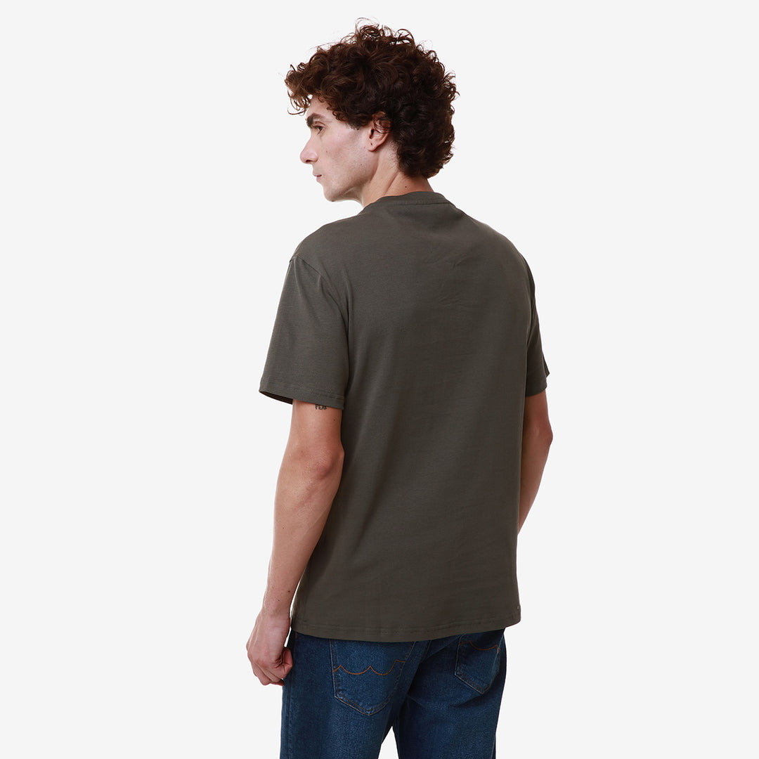 ROBE GIOVANI  BUEL - T-ShirtsTop - T-Shirt - Uomo - GREEN DK-ORANGE