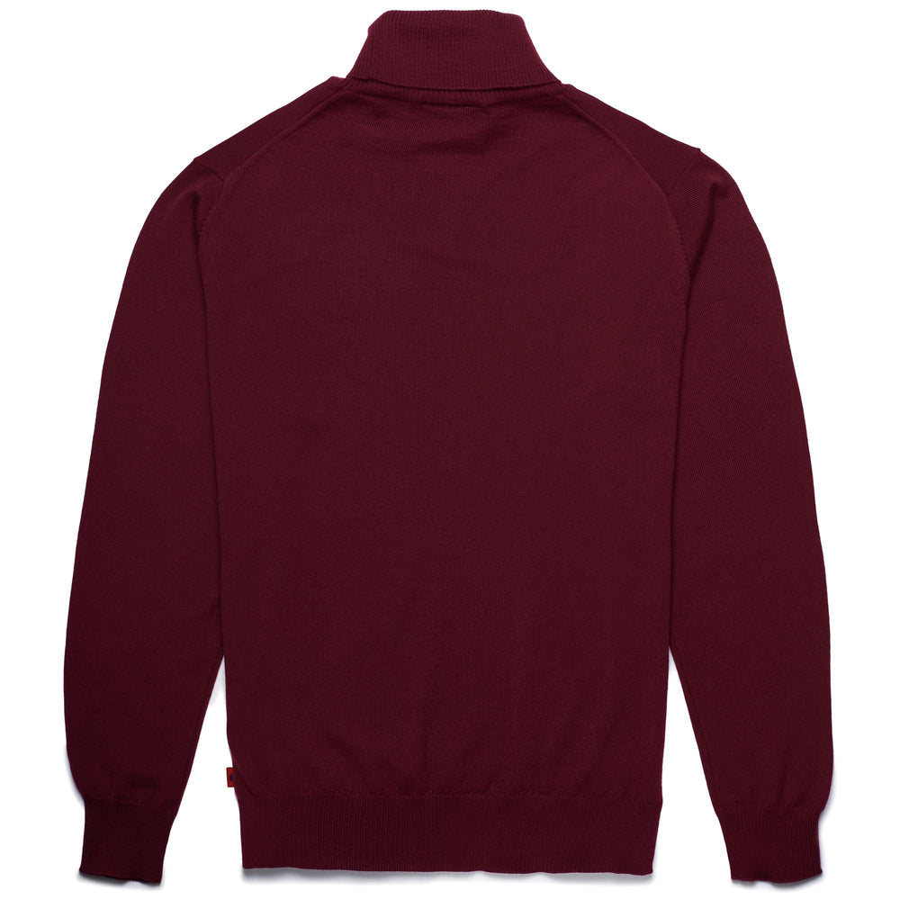 Knitwear Man JERALD Pull  Over RED DAHLIA Dressed Front (jpg Rgb)	