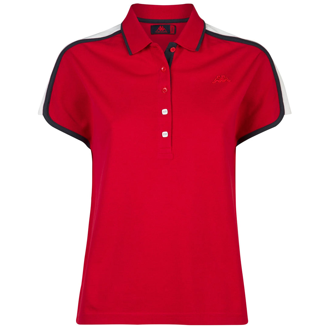Polo Shirts Woman Tama Polo RED-WHITE-NAVY Photo (jpg Rgb)			