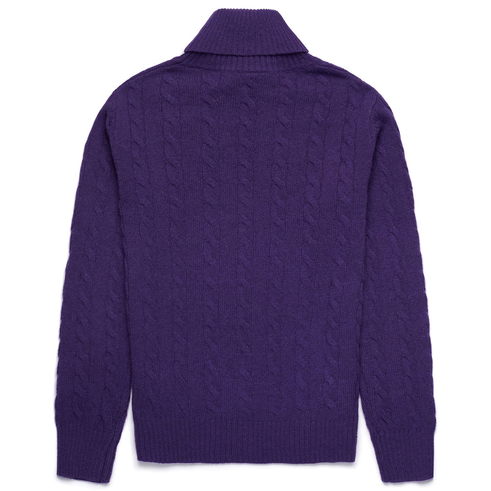 Knitwear Woman HEVIA Pull  Over VIOLET HELIOTROPE Dressed Front (jpg Rgb)	