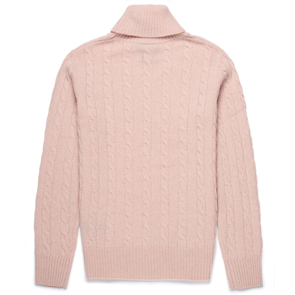 Knitwear Woman HEVIA Pull  Over PINK SHADOW Dressed Front (jpg Rgb)	
