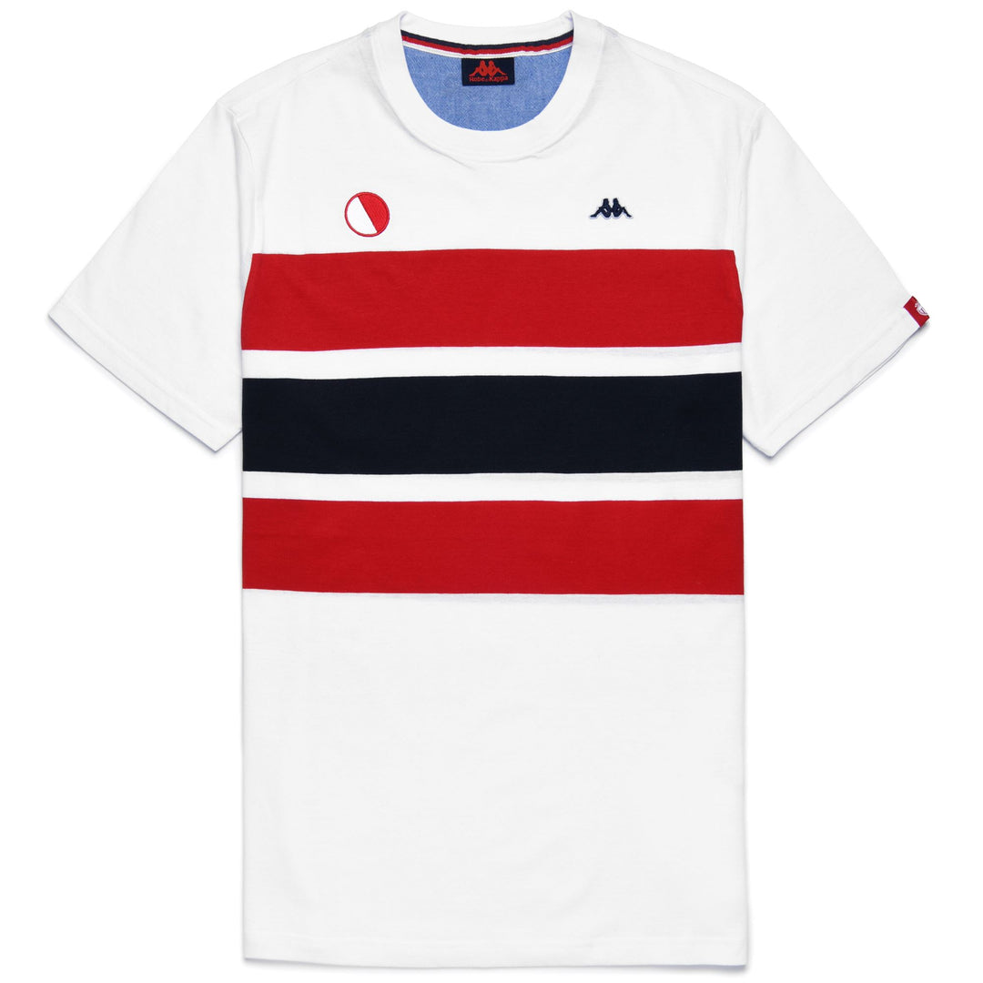 T-ShirtsTop Man PIERRE MONACO T-Shirt WHITE - RED - BLUE NAVY Photo (jpg Rgb)			