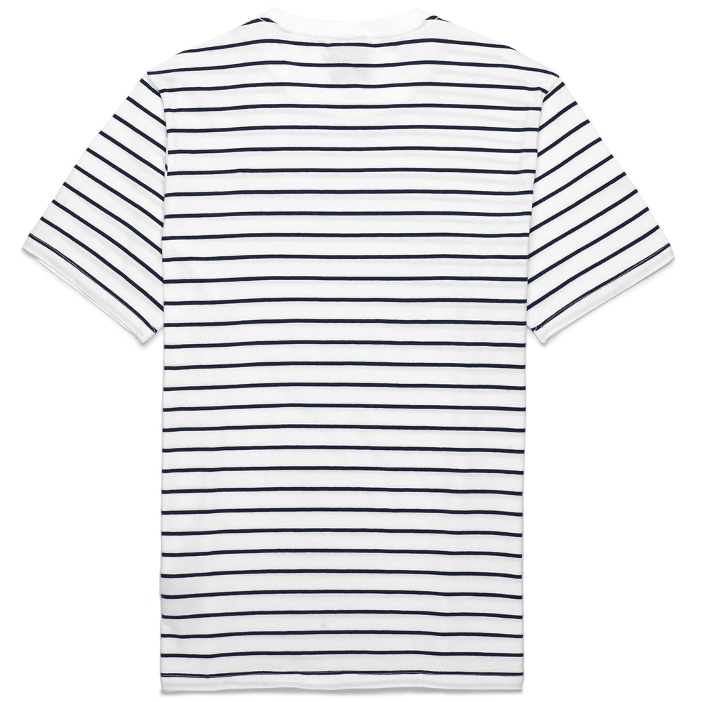 T-ShirtsTop Man ALCIDE T-Shirt WHITE-BLUE | robedikappa Dressed Front (jpg Rgb)	