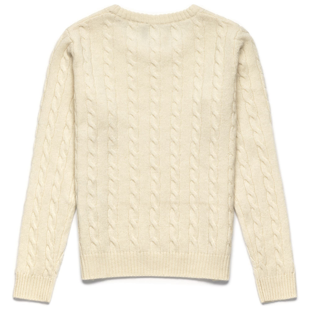 Knitwear Woman JOLIE Pull  Over WHITE NATURAL Dressed Front (jpg Rgb)	