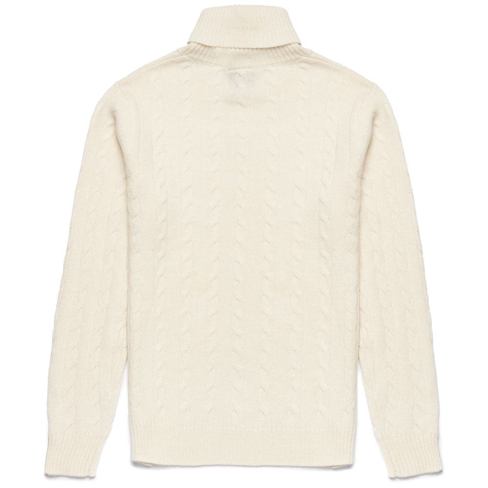 Knitwear Man DARREN Pull  Over WHITE NATURAL Dressed Front (jpg Rgb)	