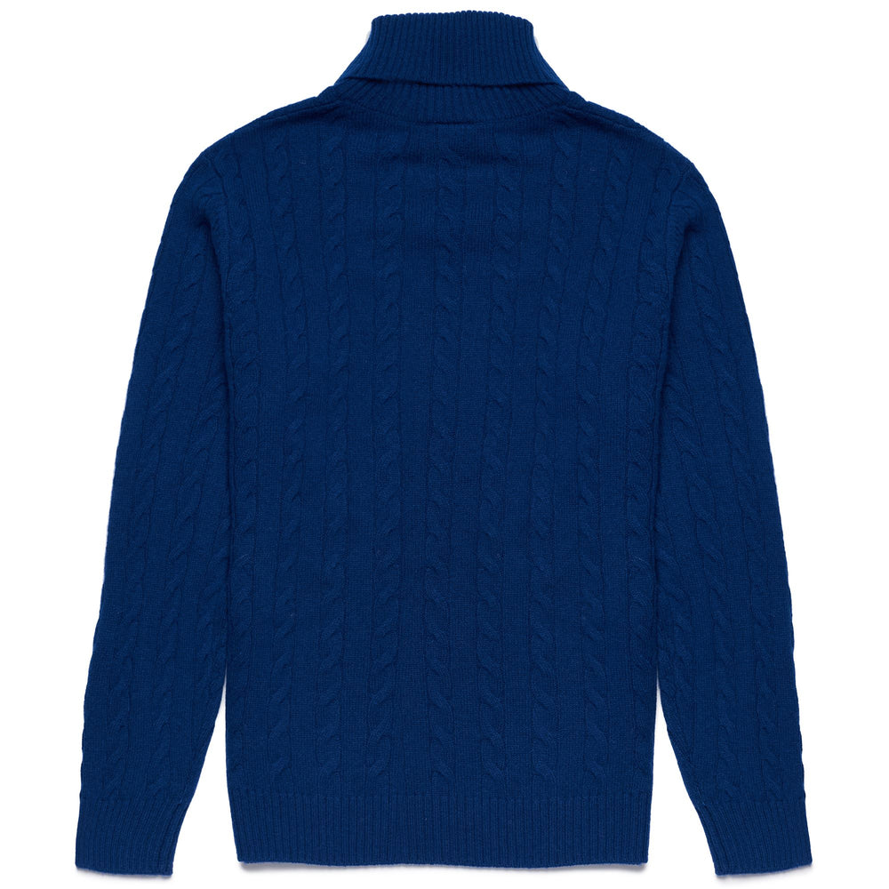 Knitwear Man DARREN Pull  Over BLUE MD COBALT Dressed Front (jpg Rgb)	