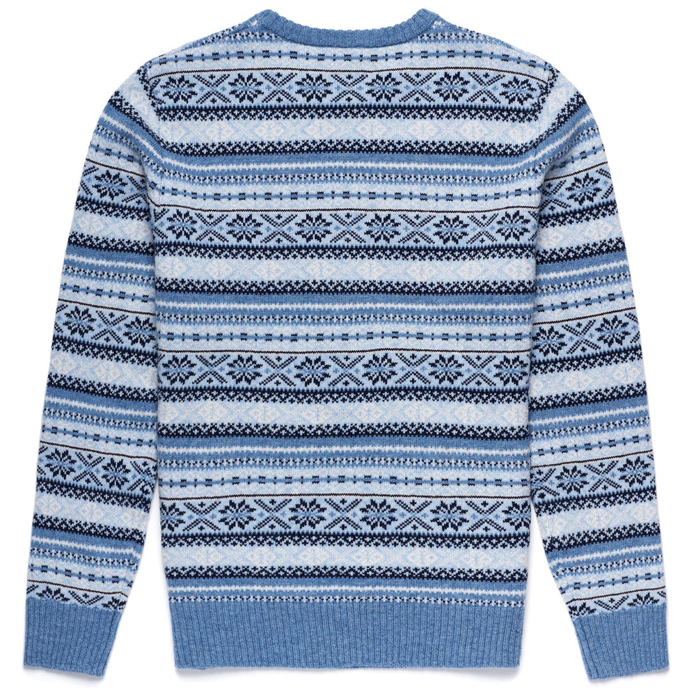 Knitwear Man JARRKO Pull  Over BLUE STONEWASH - BLUE NAVY - BLUE BEACH - BEIGE  MOONBEAM Dressed Front (jpg Rgb)	