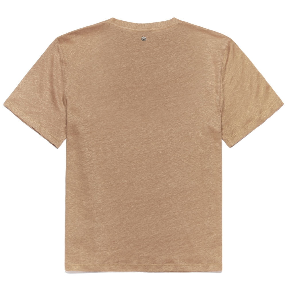 T-ShirtsTop Woman CALLIE PROGETTO QUID T-Shirt BEIGE CLAY Dressed Front (jpg Rgb)	