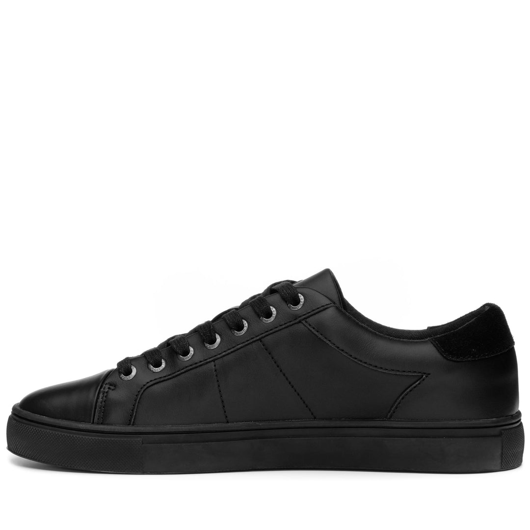 Sneakers Unisex DERBY Low Cut Black | robedikappa Dressed Side (jpg Rgb)		