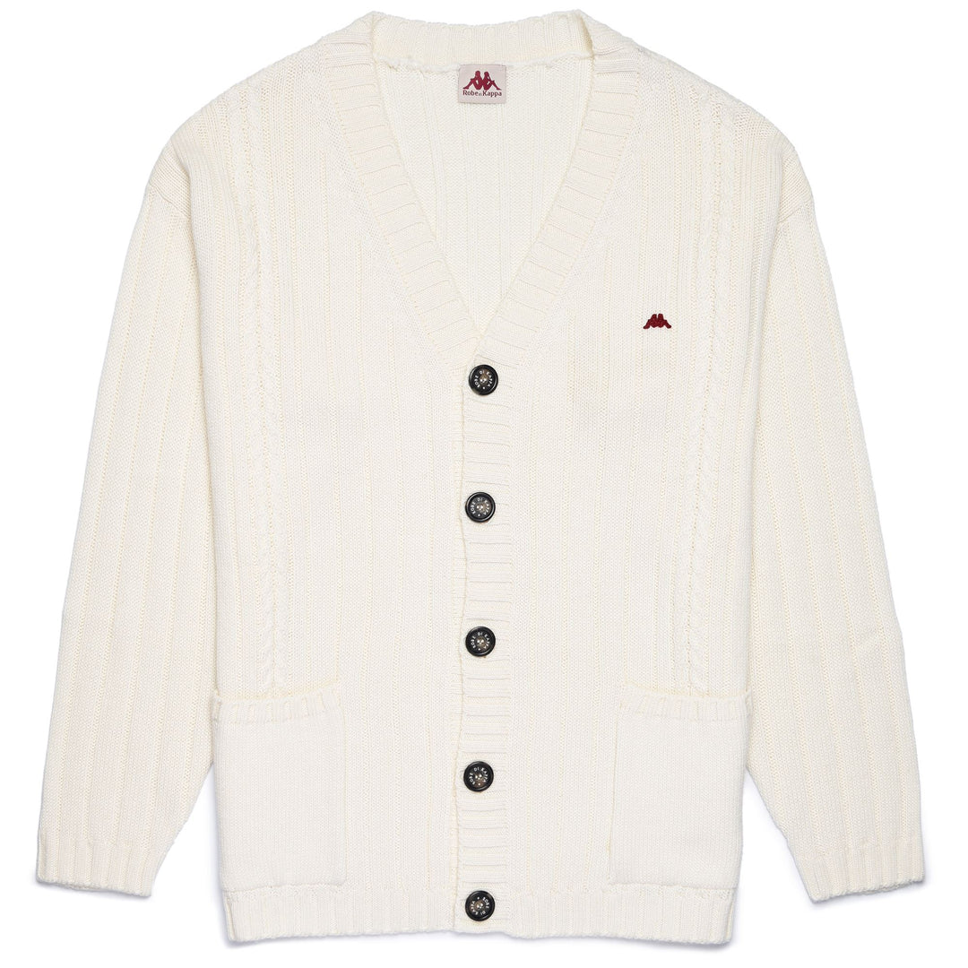 Knitwear Man ROBE GIOVANI ACHIRD Cardigan WHITE MASTICE | robedikappa Photo (jpg Rgb)			