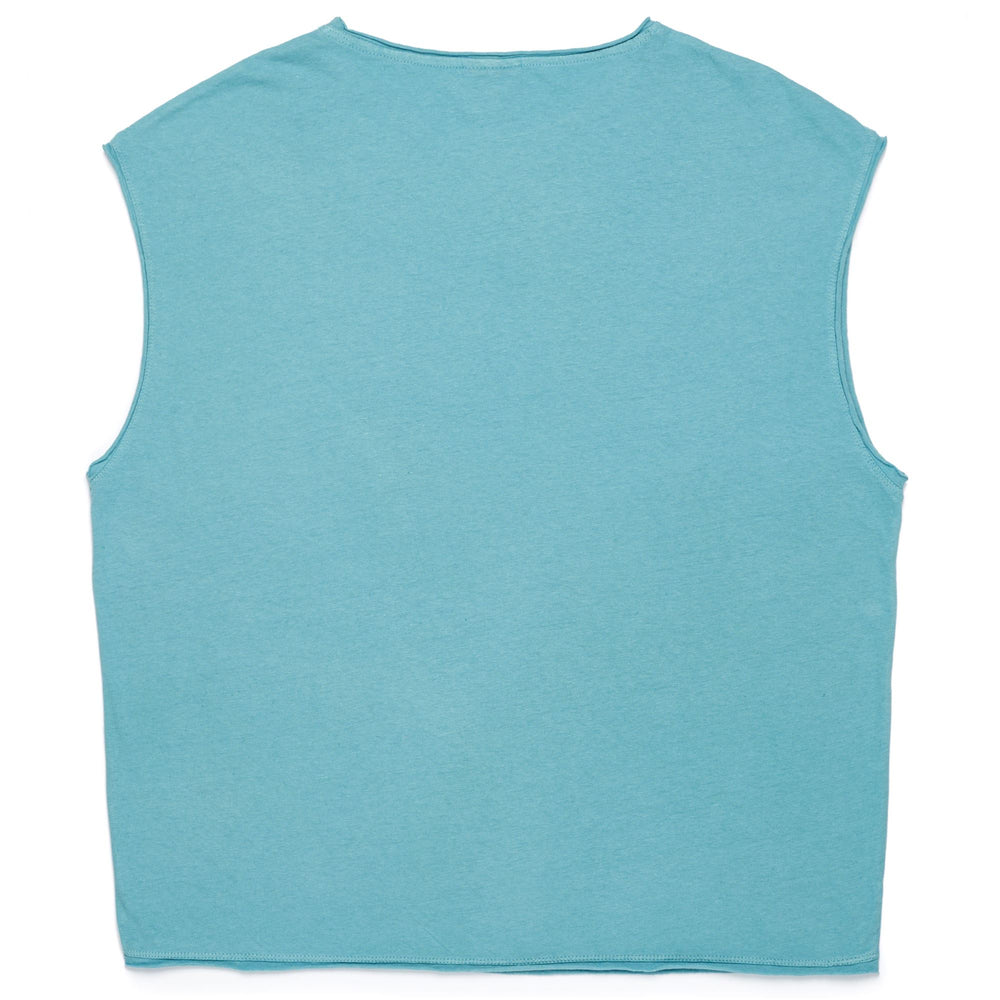 T-ShirtsTop Woman HAZELYA T-Shirt GREEN MINERAL BLUE Dressed Front (jpg Rgb)	