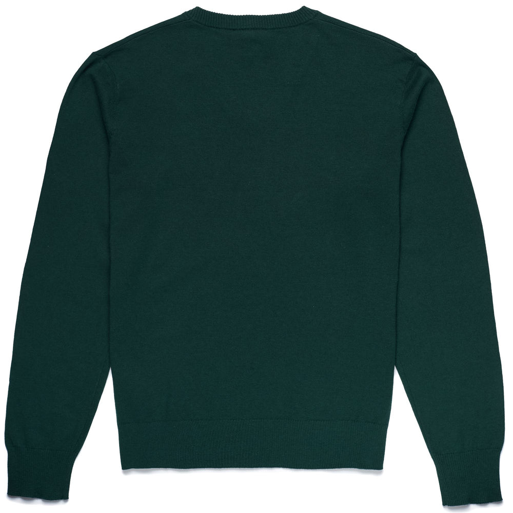 Knitwear Man DONALD Pull  Over GREEN FOLIAGE Dressed Front (jpg Rgb)	