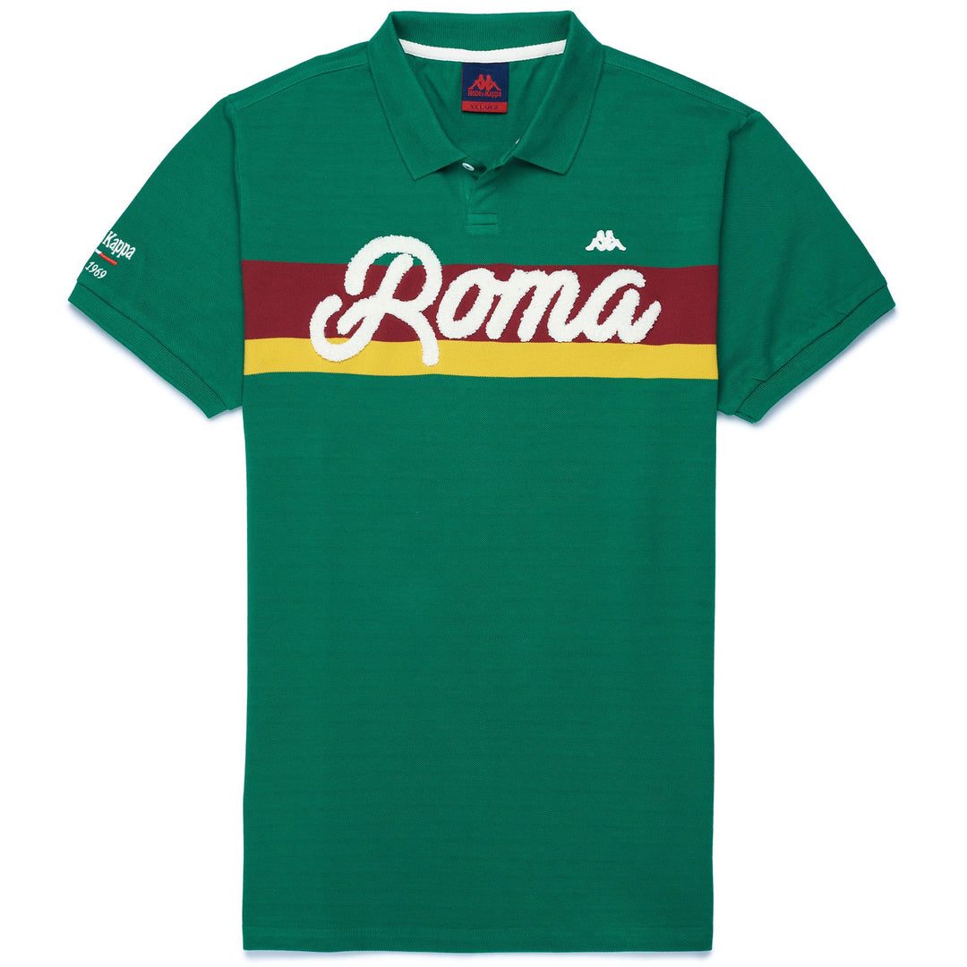 Polo Shirts Man EROI POLO ROMA Polo GREEN-YELLOW-BORDEAUX Photo (jpg Rgb)			