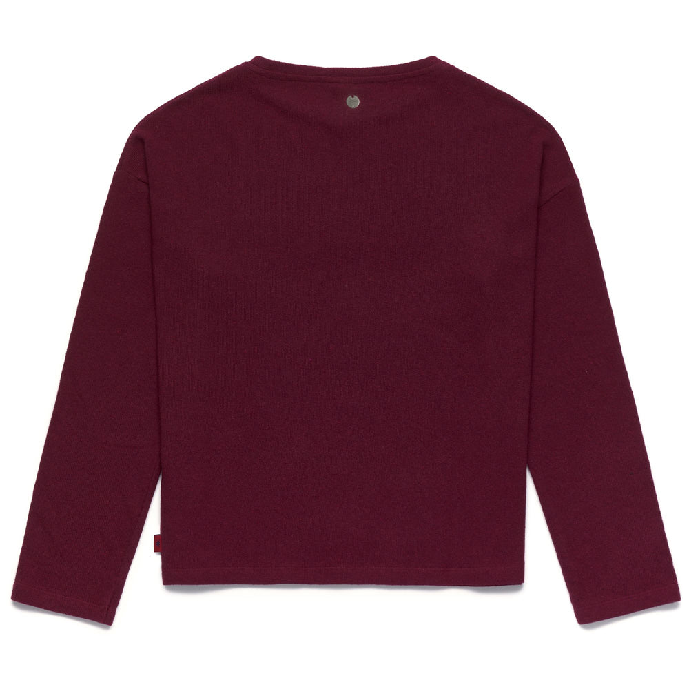 Knitwear Woman MIRELLE PROGETTO QUID Jumper RED RODODENDRO Dressed Front (jpg Rgb)	