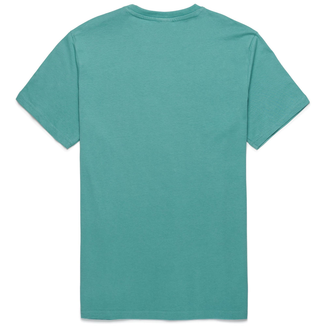 T-ShirtsTop Man LUC T-Shirt GREEN MINERAL BLUE Dressed Front (jpg Rgb)	