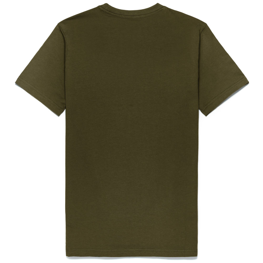 T-ShirtsTop Man LUC T-Shirt GREEN MILITARY Dressed Front (jpg Rgb)	