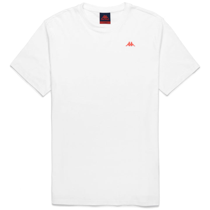 T-ShirtsTop Man LUC T-Shirt WHITE - NEON PINK Photo (jpg Rgb)			