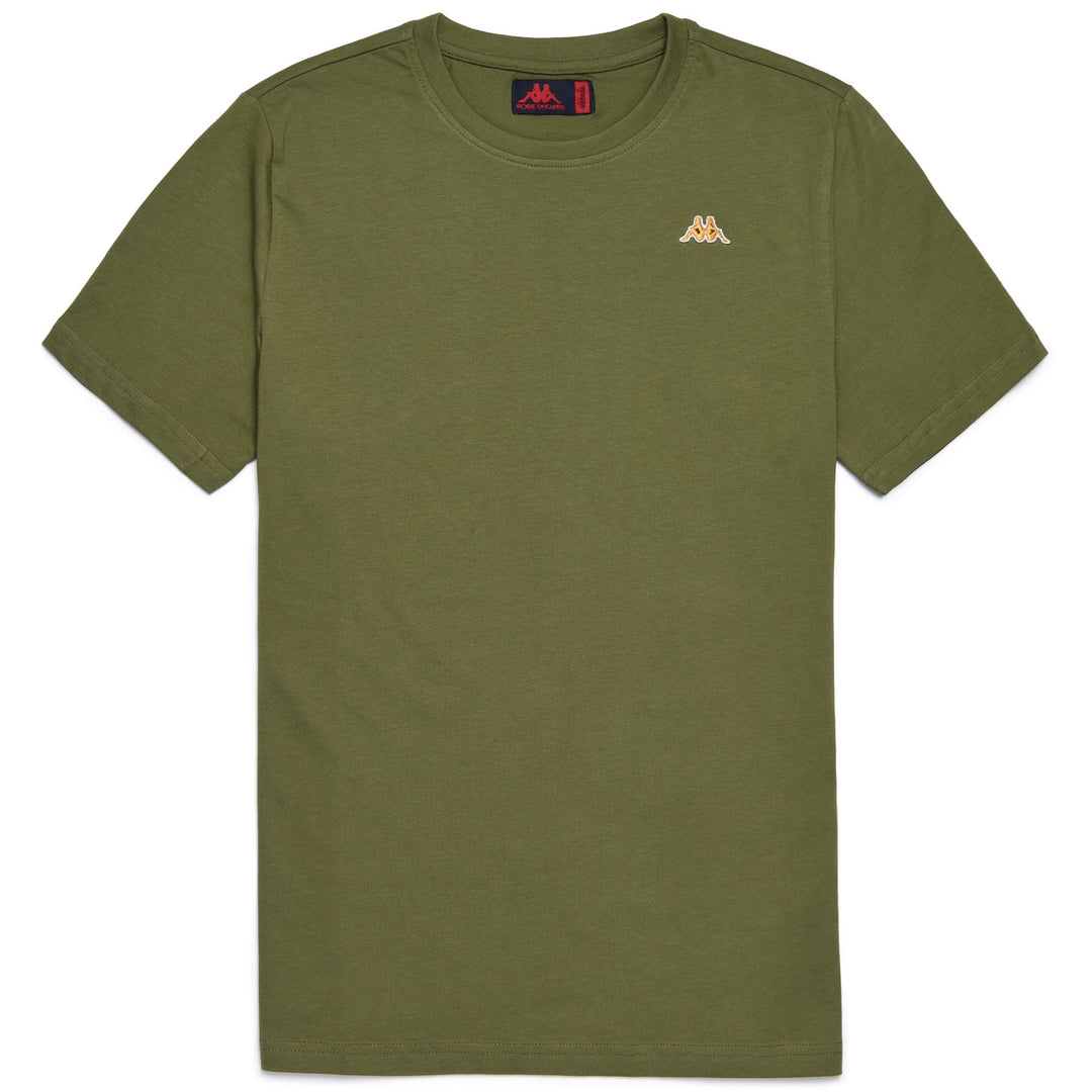 T-ShirtsTop Man LUC T-Shirt GREEN CYPRESS - BROWN MUSTARD Photo (jpg Rgb)			