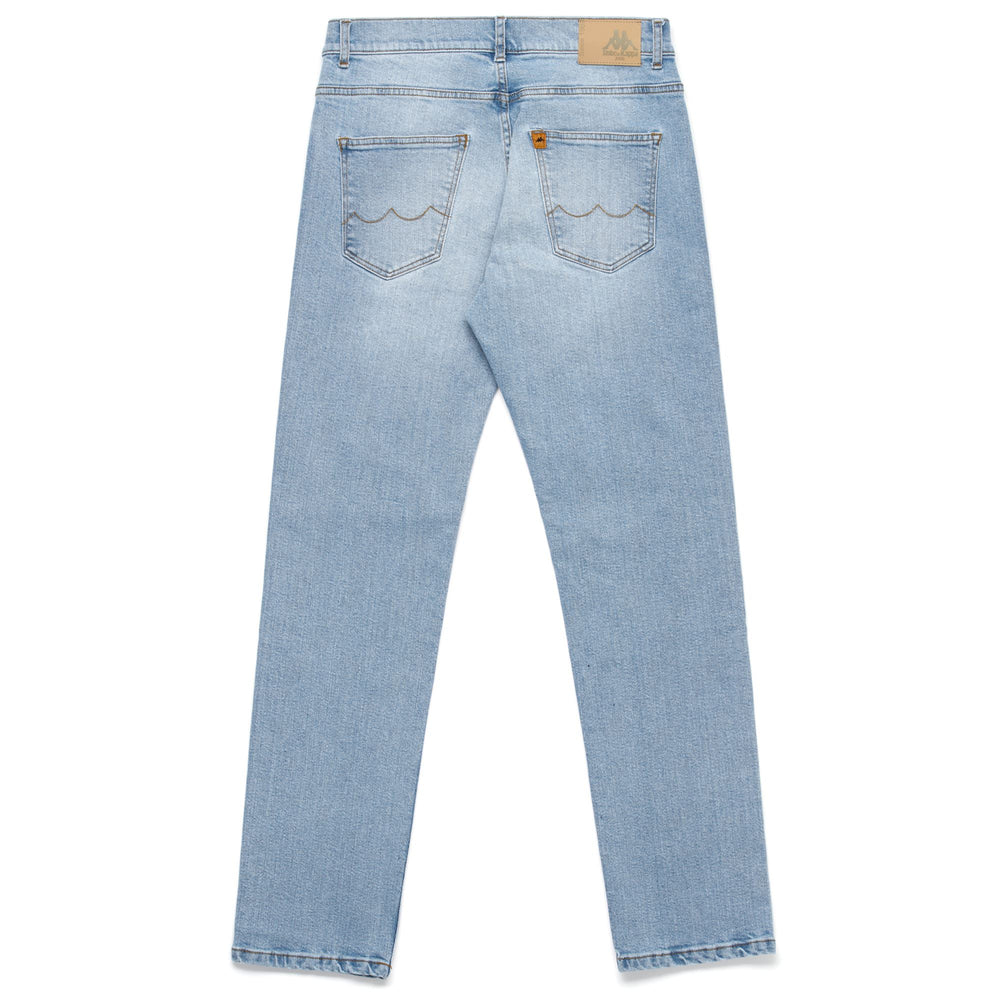 Pants Man HUGES 5 Pockets LT BLUE INDIGO Dressed Front (jpg Rgb)	