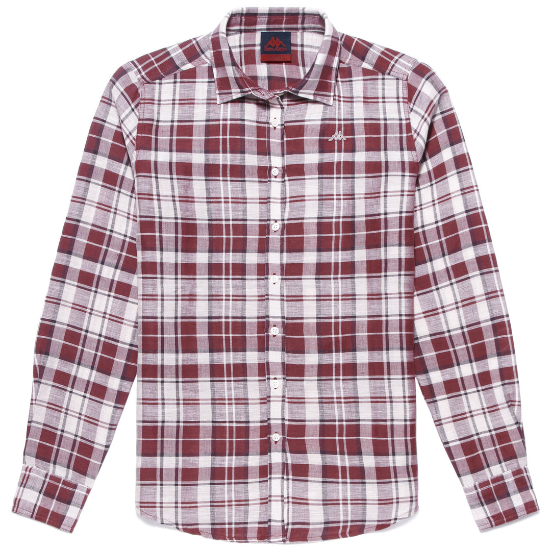 SHIRTS Woman ROXANNE CLASSIC RED-PINK-WHITE-BORDEAUX CHECKED Photo (jpg Rgb)			