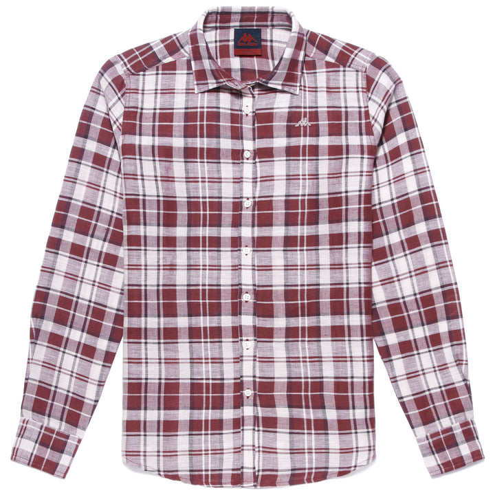 SHIRTS Woman ROXANNE CLASSIC RED-PINK-WHITE-BORDEAUX CHECKED Photo (jpg Rgb)			