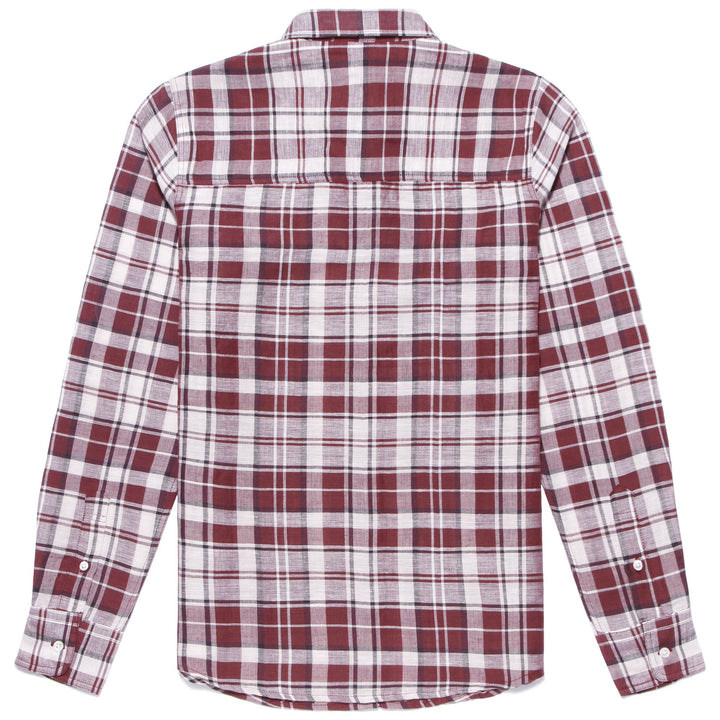 SHIRTS Woman ROXANNE CLASSIC RED-PINK-WHITE-BORDEAUX CHECKED Dressed Front (jpg Rgb)	