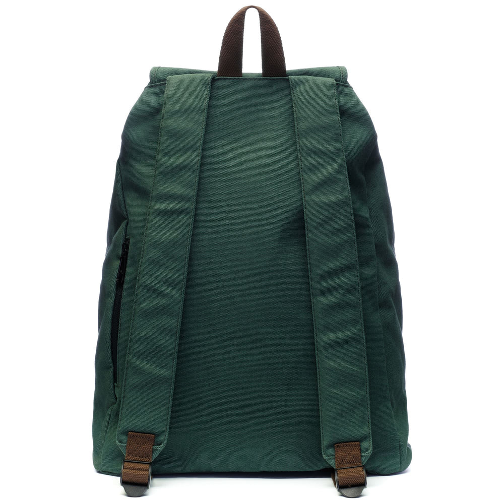 Bags Woman JUDY Backpack GREEN BRONZE Dressed Front (jpg Rgb)	
