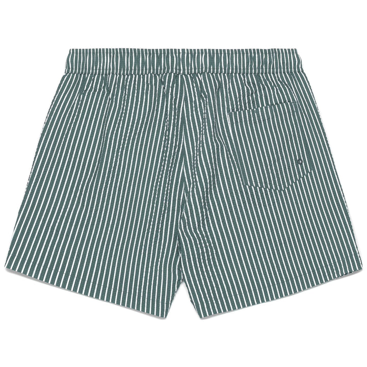 Bathing Suits Man MARC Swimming Trunk WHITE - GREEN MINERAL BLUE Dressed Front (jpg Rgb)	