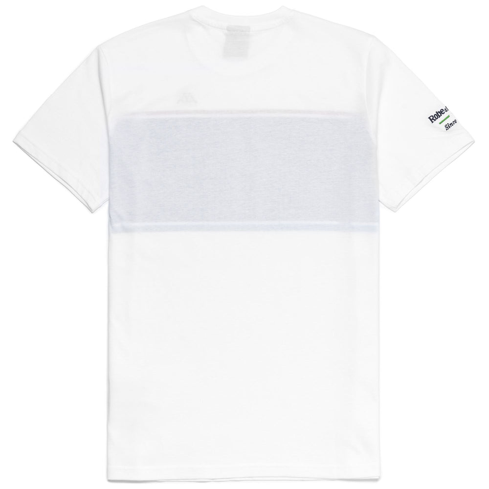 T-ShirtsTop Man EROI  TEE COURMAYEUR STRIPED T-Shirt WHITE - BLUE MARINE - RED TANGO - BLUE BRILLIANT Dressed Front (jpg Rgb)	