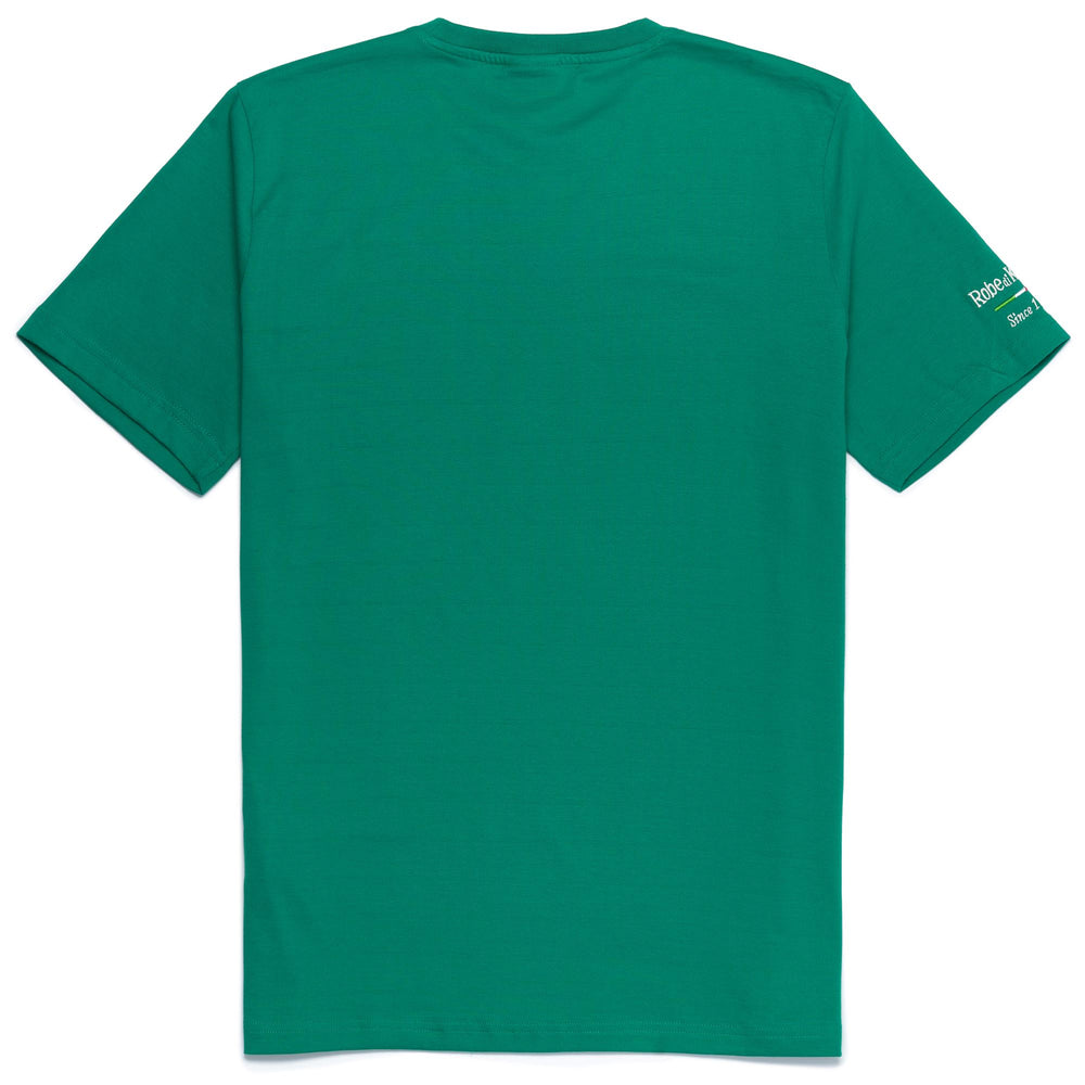 T-ShirtsTop Man EROI  TEE ORTISEI STRIPED T-Shirt GREEN - BLUE MARINE - TURQUOISE RADIANCE Dressed Front (jpg Rgb)	