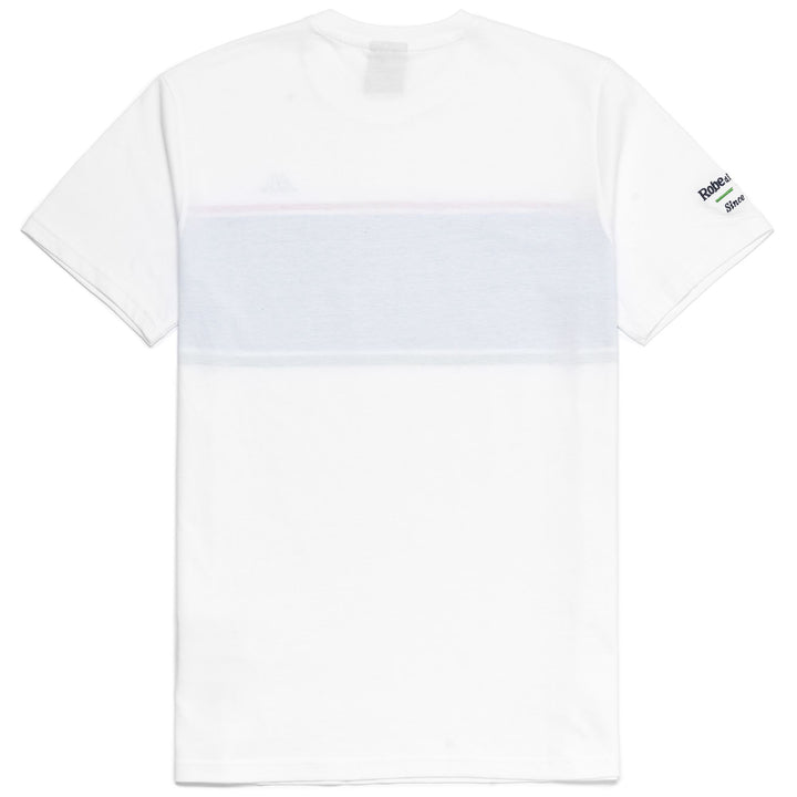 T-ShirtsTop Man EROI  TEE ITALIA STRIPED T-Shirt WHITE - BLUE BRILLIANT - RED TANGO - GREEN Dressed Front (jpg Rgb)	